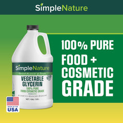 SimpleNature vegetable glycerin, food-grade, ideal for safe home crafting and skincare preparations.