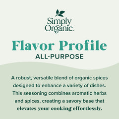 Simply Organic All-Purpose Seasoning enhances a steak dish with savory depth