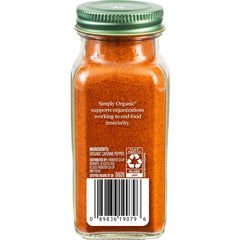 Simply Organic Cayenne ground powder ready to add heat and color to dishes.