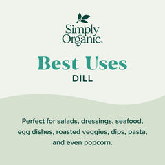 Simply Organic Dill Weed in a bowl ready to season potatoes.