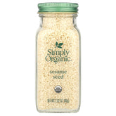 Simply Organic sesame seeds pack close-up, perfect for baking and topping dishes.