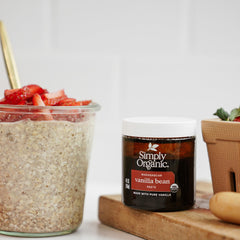 Simply Organic Vanilla Bean Paste in custards enhances aroma and texture
