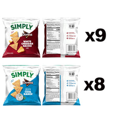 Simply Variety Pack front view showing two flavors for sharing.