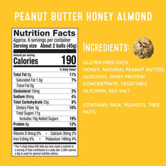 SimplyFUEL Protein Balls in a resealable pouch for portable everyday snacking.
