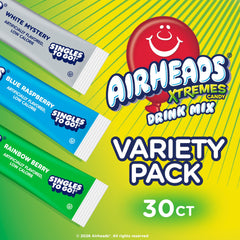 Airheads Xtreme white mystery packet dissolving in water