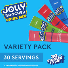 Singles To Go Jolly Rancher Blue Raspberry stick enhances water with fruit-forward taste.