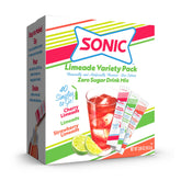 SINGLES TO GO Limeade Variety Pack box shown for on-the-go hydration.