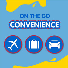 SINGLES TO GO Starburst Blue Raspberry travel pack designed for busy days.