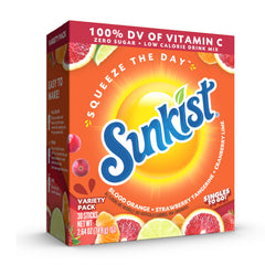 SINGLES TO GO Sunkist variety pack box front for on-the-go hydration