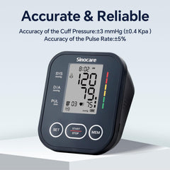 Sinocare blood pressure monitor posture detection improves measurement accuracy at home
