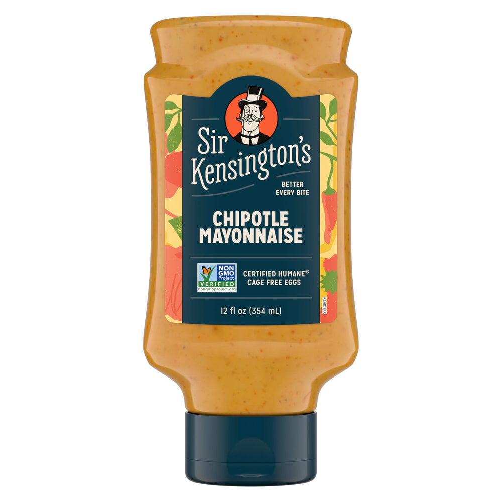 Sir Kensington's Chipotle Mayo bottle showcases bold flavor for sandwiches.