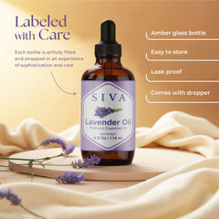 SIVA Lavender oil on skin when diluted with carrier oil for gentle massage