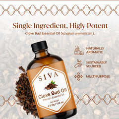 Diffuser with SIVA clove oil creates a warm, spicy ambience.