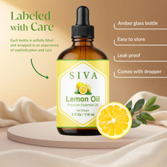 Lemon oil used in scalp massage for a citrus‑bright hair routine