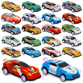 Siwarm 28-pull-back cars set—portable play for kids and easy sharing.