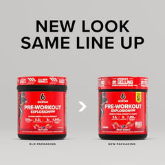 Six Star Pre-Workout Explosion 2.0 scoop pouring into glass shows ready-to-use dose.