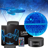 SJIAHEE 3D Star Wars lamp with vivid illusion for dramatic ambiance