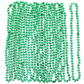 Skeleteen green shamrock beads necklace for St. Patrick's Day, perfect as a costume accessory.