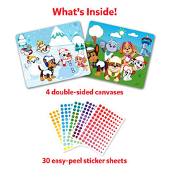PAW Patrol sticker sheets and canvases from Skillmatics Dot It Sticker Art for mess-free crafting.