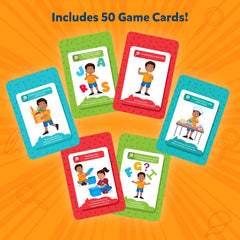 Skillmatics Found It! prompt card reading supports vocabulary and listening skills.