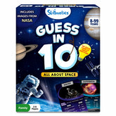 Skillmatics Guess in 10 NASA Space card, vivid imagery spurring curiosity about space.