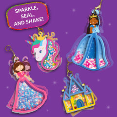 Skillmatics Shake-its transparent sheets display confetti for DIY accessories.