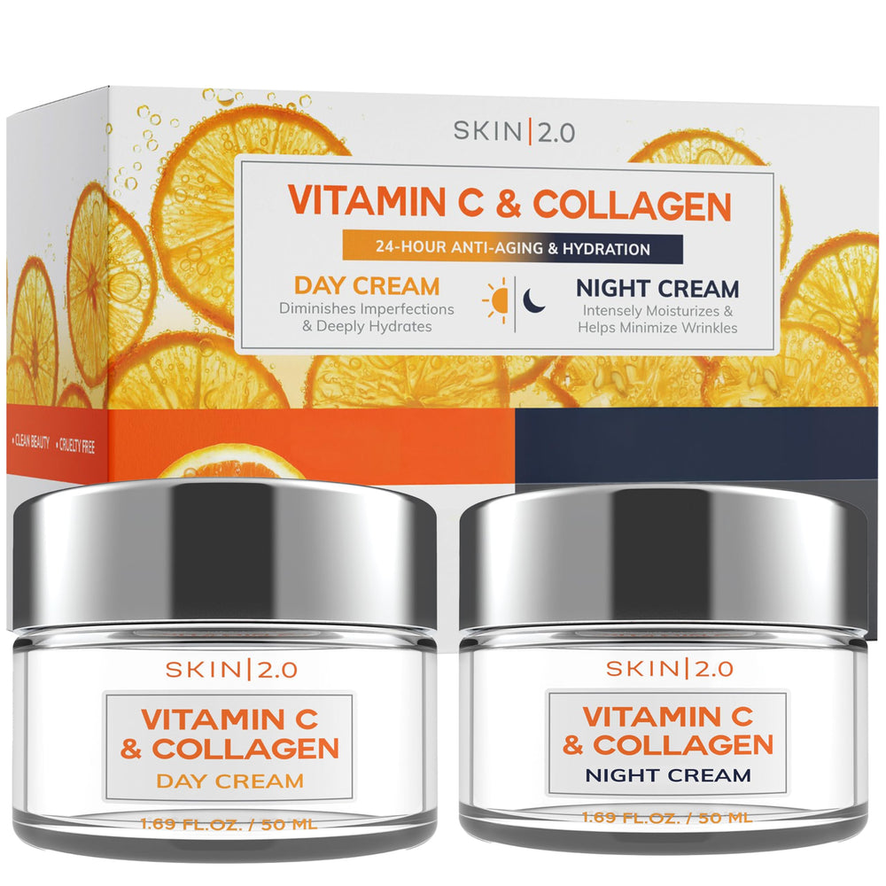 Skin 2.0 Day Cream pump demonstrates moisture lock for brightness.