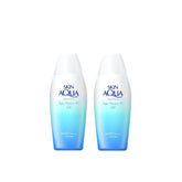 Skin Aqua UV Super Moisture Gel bottle shows a silky, butter-like texture for smooth hydration.