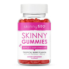 SkinnyFit ACV Gummies bottle pour showing convenient daily dose.
