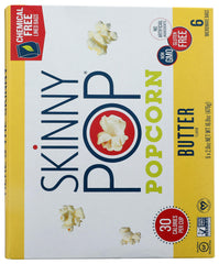 SkinnyPop bag open for quick microwave preparation