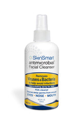 SkinSmart Antimicrobial facial spray around eyes-nose-mouth provides everyday protection from germs.