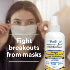 SkinSmart Antimicrobial spray on-the-go germ protection for public spaces and daily routines.