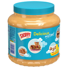 SKIPPY Creamy Peanut Butter on whole grain bread for a satisfying snack.