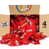 Skittles Original bulk box with a rainbow of fruity flavors for sharing at events.