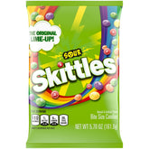Skittles Sour bag with bite-size candies, ideal for on-the-go snacking.