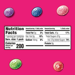 Skittles Sours Wild Berry candies close-up, perfect for sharing with friends.