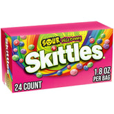 Skittles Sours Wild Berry pack close-up, ideal for quick tangy snacking.