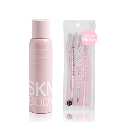 SKNBODY Hair Identifier Spray applied to clean skin for precise prep before dermaplaning.