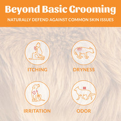 Avocado oil conditioning in Skout's Honor spray for shiny, moisturized fur.