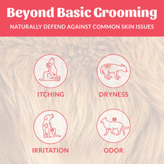Skout's Honor label closeup highlighting avocado oil for conditioning and moisture.