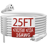 Skrizcable 25 ft extension cord for indoors with robust copper core