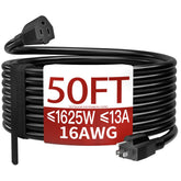 Skrizcable 50 ft outdoor extension cord ideal for lawn equipment power.
