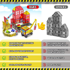SKTMYY magnetic tiles Building blocks boost creativity and spatial thinking