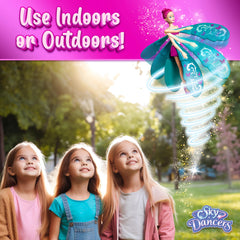 Sky Dancers Turquoise Twinkle shown as a gift-ready package for families.