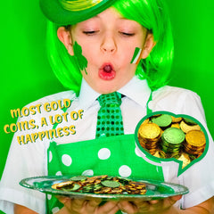 Skylety gold shamrock coins perfect as treasure chest fillers for celebrations.