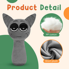 Skymetis Sprunky plush toy car-seat buddy offers soft comfort during travels.