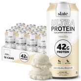 Slate Milk Ultra Protein Shake Vanilla bottle showing protein-rich formula for a balanced day