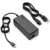 SLE-TECH 65W USB-C charger front view, compact and travel-friendly design.