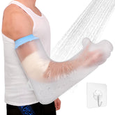Sleek Ideas cast cover arm shower keeps the arm dry during bathing