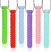 SLGOL Mace Chew Necklace in six colors for sensory engagement and calm focus.